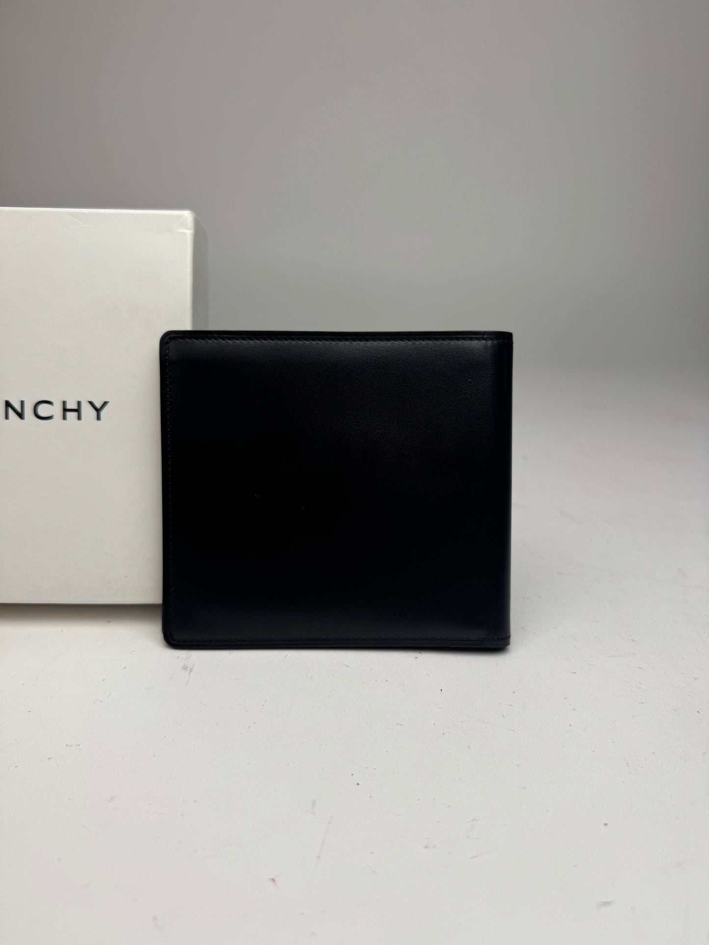 Vintage Givenchy Flapable Leather Card Holder / Wallet black