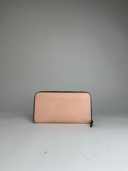 Vintage Marni Leather Wallet Rose Black