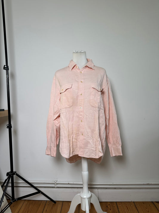 Vintage Dior Cotton Shirt Light Pink L