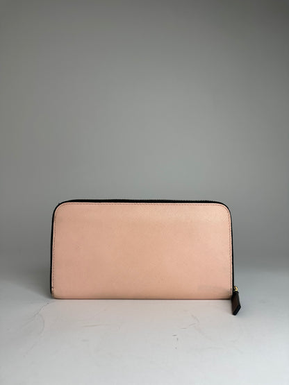 Vintage Marni Leather Wallet Rose Black