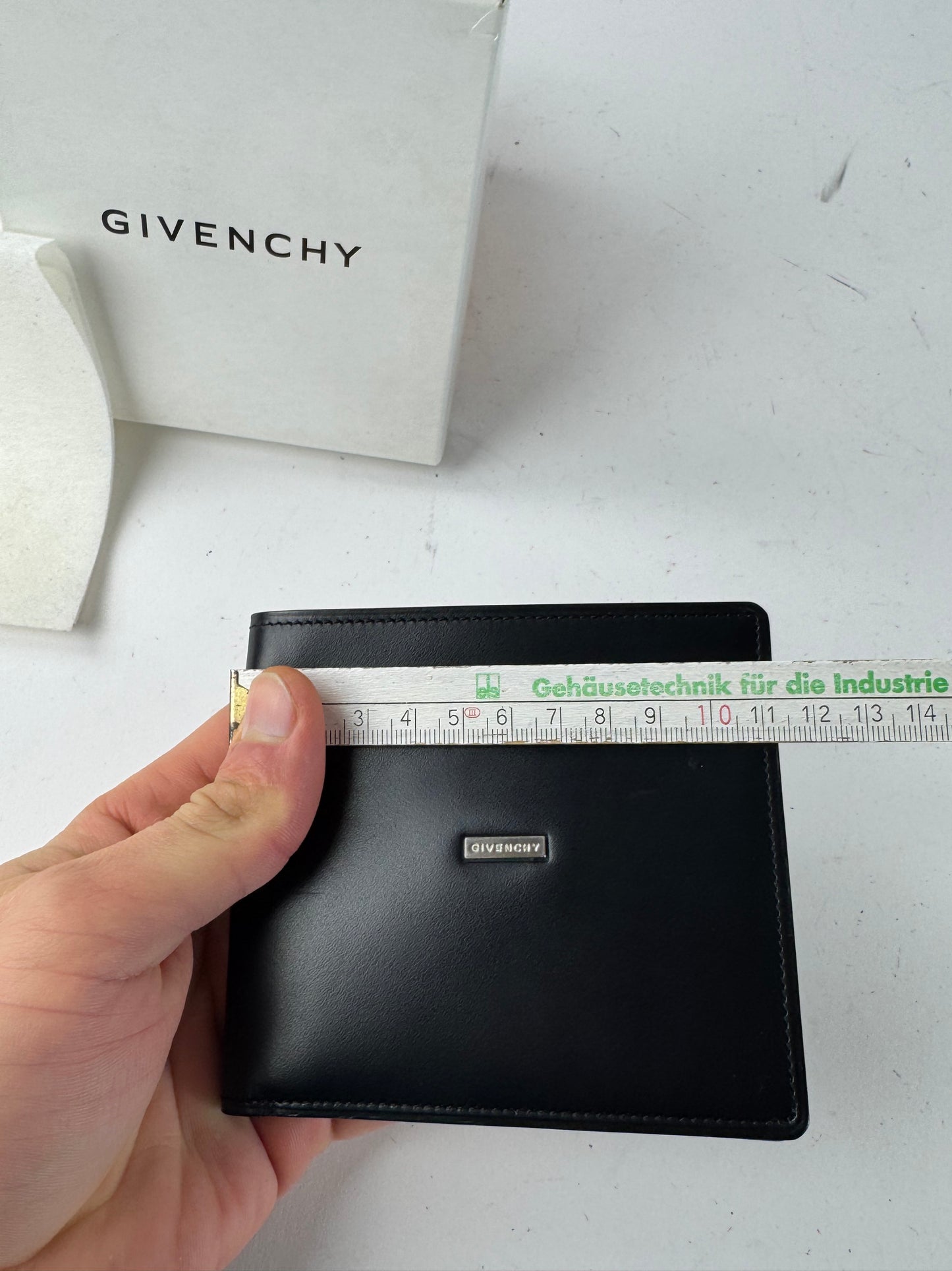 Vintage Givenchy Flapable Leather Card Holder / Wallet black