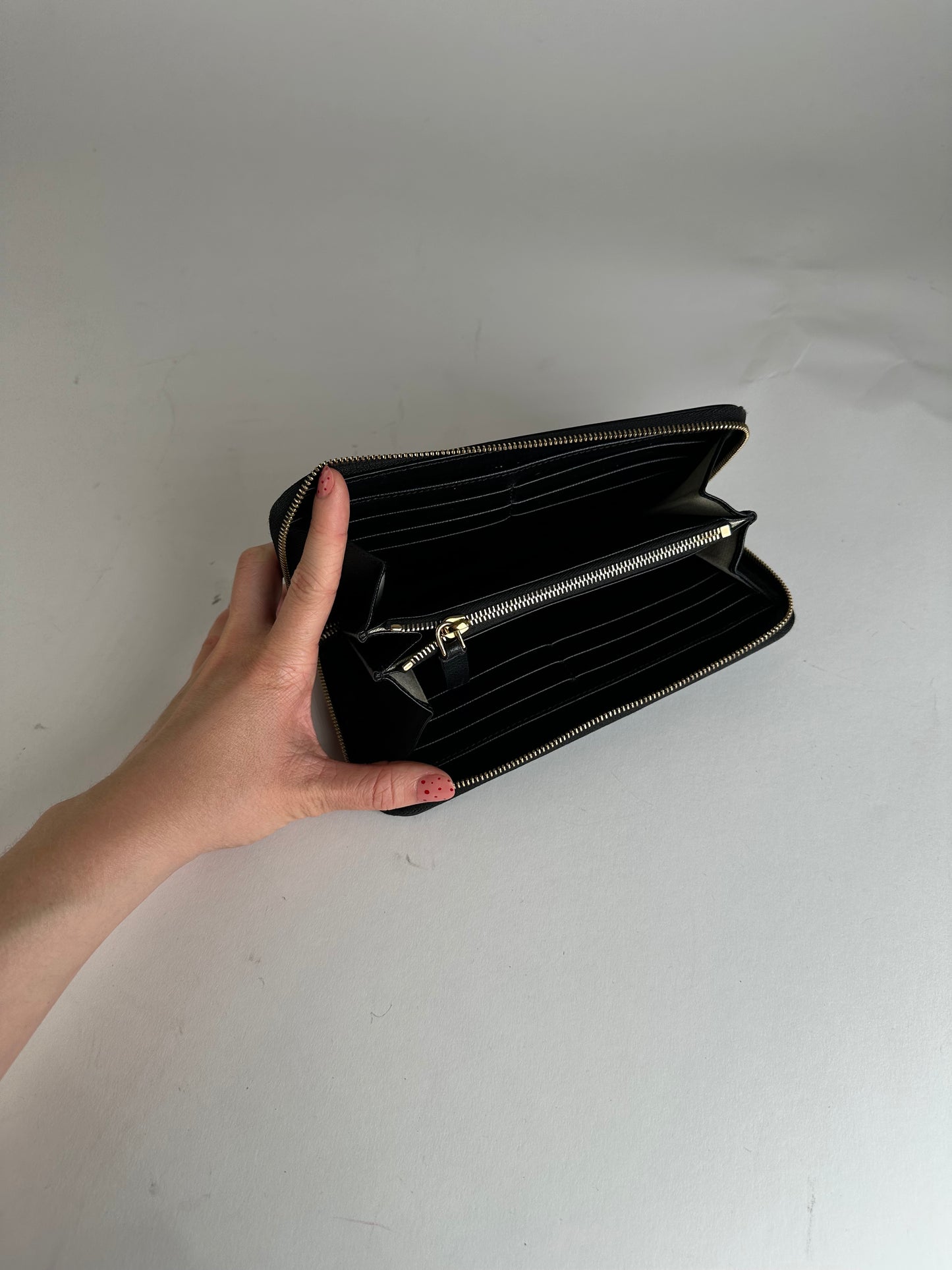 Vintage Marni Leather Wallet Rose Black