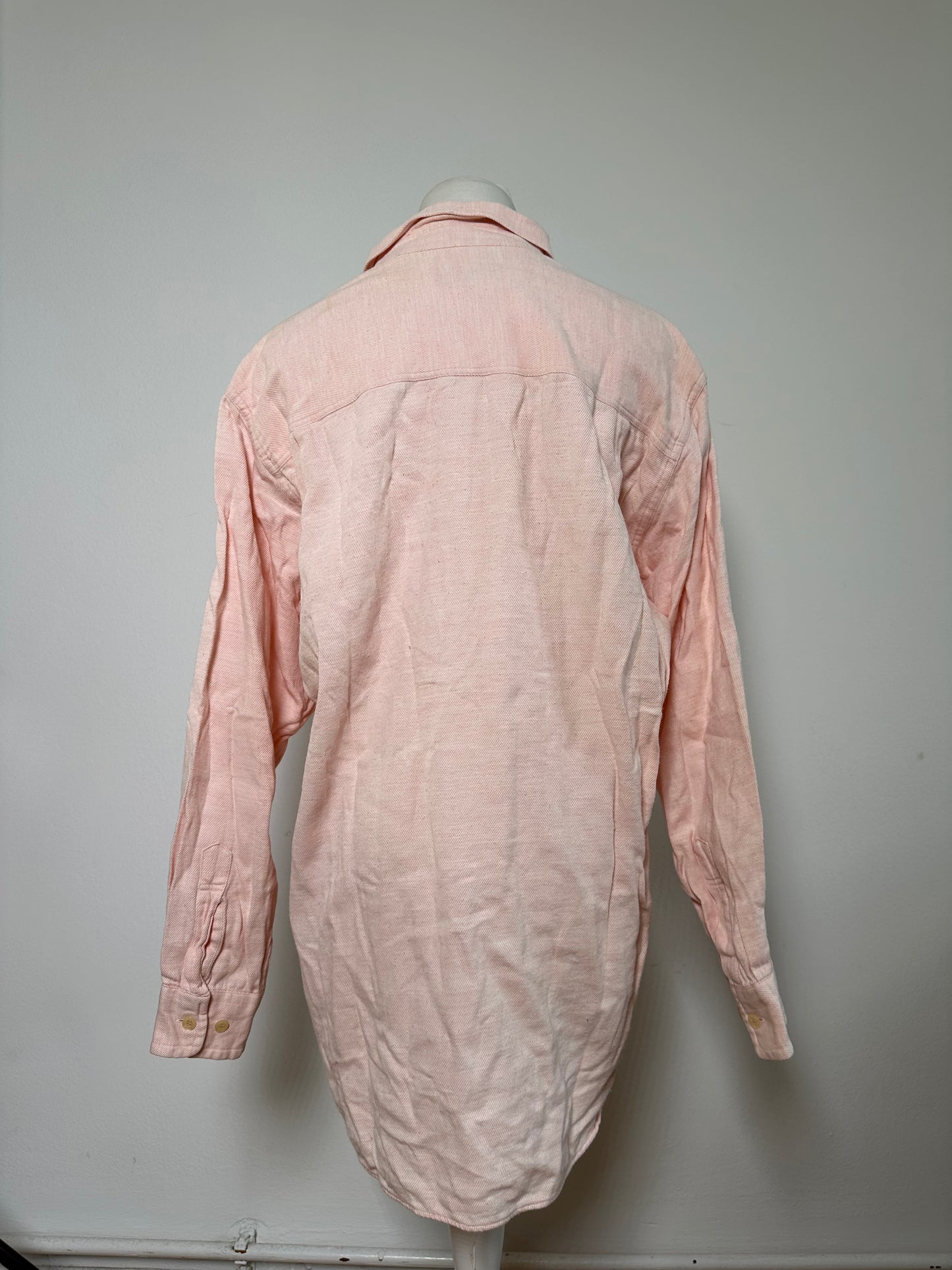Vintage Dior Cotton Shirt Light Pink L