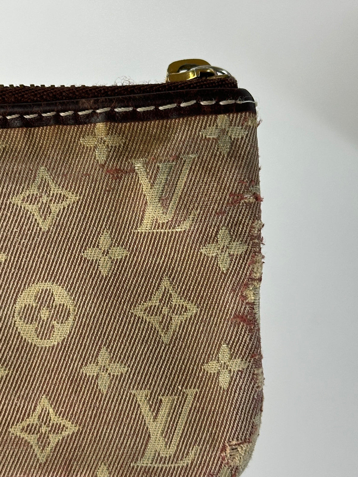 Vintage Louis Vuitton Monogram Mini Lin Coin Purse Early 2000s Blush Pink