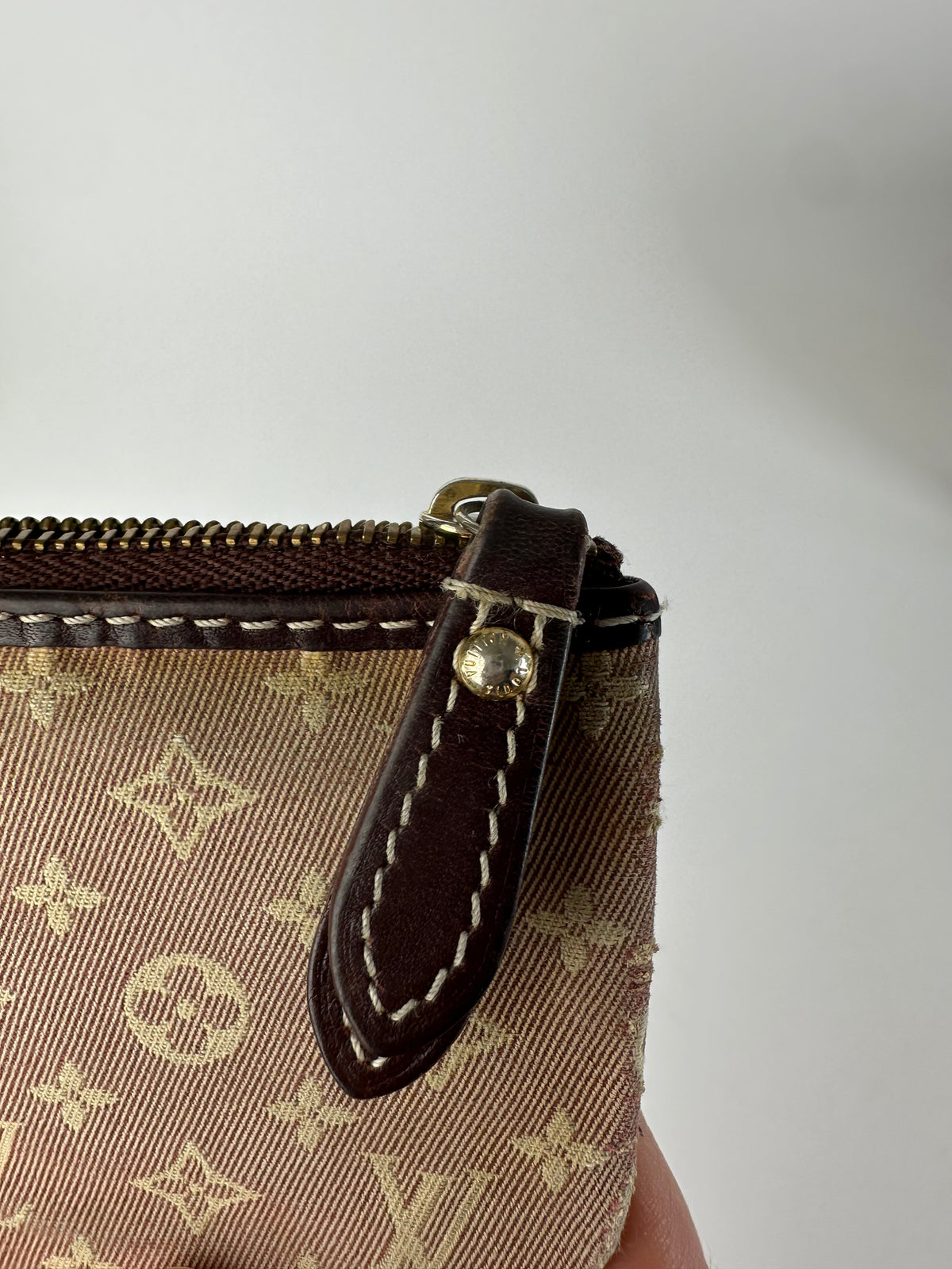 Vintage Louis Vuitton Monogram Mini Lin Coin Purse Early 2000s Blush Pink