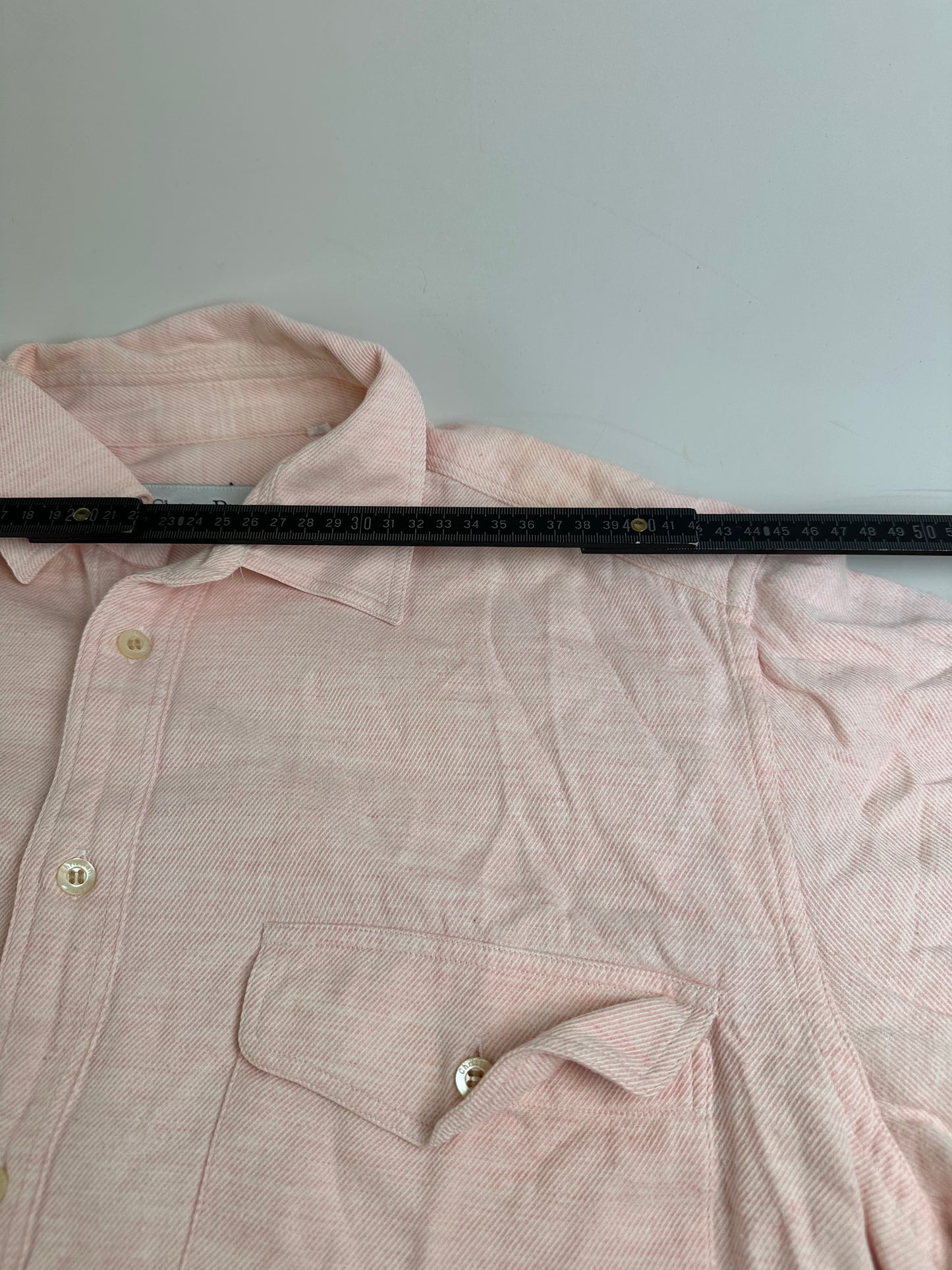 Vintage Dior Cotton Shirt Light Pink L