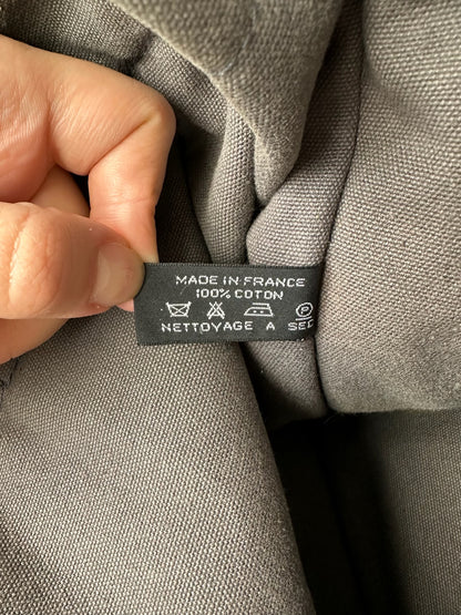 Vintage Hermes Canvas Weekender Duffel Bag Black