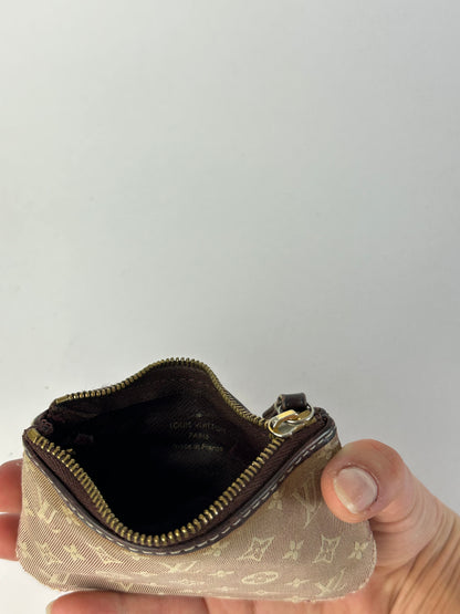 Vintage Louis Vuitton Monogram Mini Lin Coin Purse Early 2000s Blush Pink