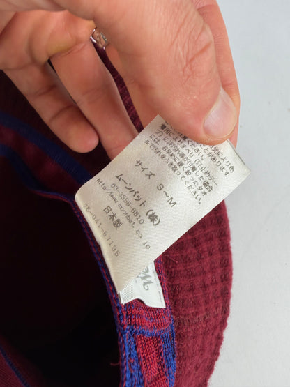 Vintage Vivienne Westwood Wool Blend Bucket Hat Burgundy S/M