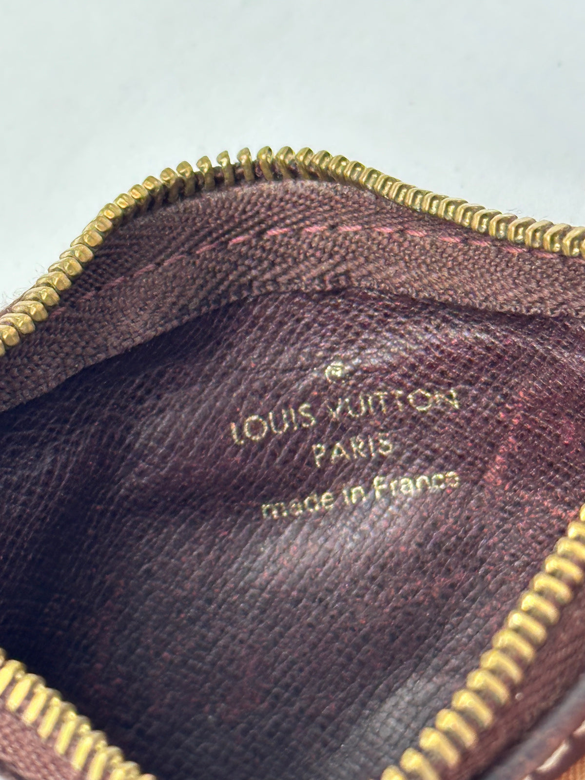 Vintage Louis Vuitton Monogram Mini Lin Coin Purse Early 2000s Blush Pink