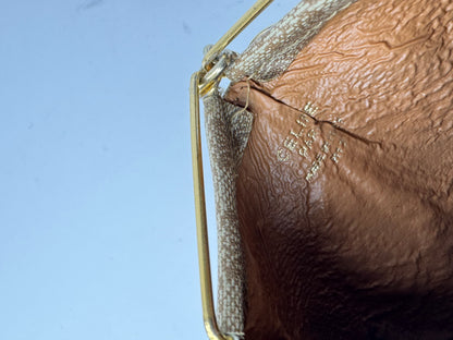 Vintage Celine Paris Leather Purse/Card Holder beige brown