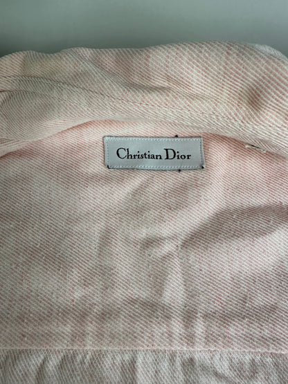 Vintage Dior Cotton Shirt Light Pink L