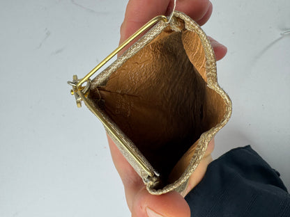 Vintage Celine Paris Leather Purse/Card Holder beige brown