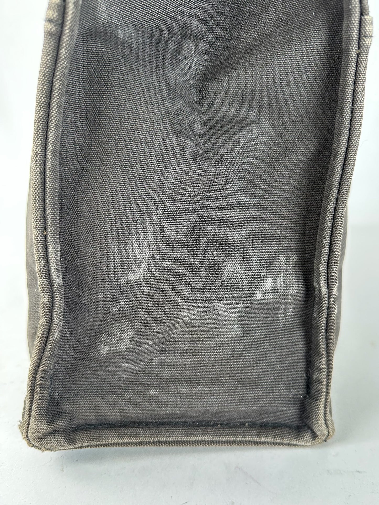 Vintage Hermes Canvas Weekender Duffel Bag Black