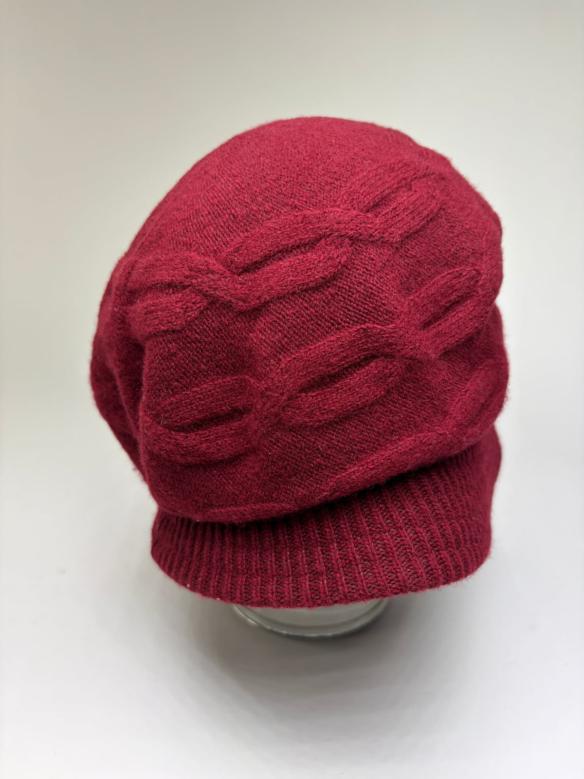 Vintage Vivienne Westwood Wool Blend Bucket Hat Burgundy S/M
