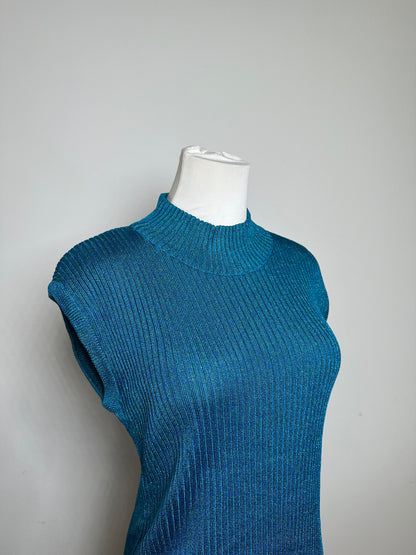 Vintage Turtleneck Dior Wool Top Blue Green L