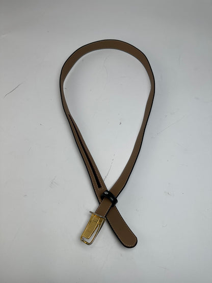 Vintage Givenchy Snake Emblossed Leather Belt Black