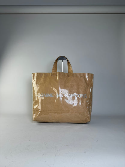 Vintage Comme Des Garcons Paper Tote Bag Tan