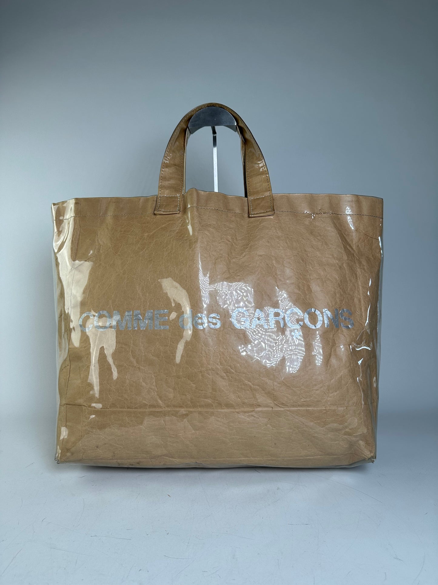 Vintage Comme Des Garcons Paper Tote Bag Tan