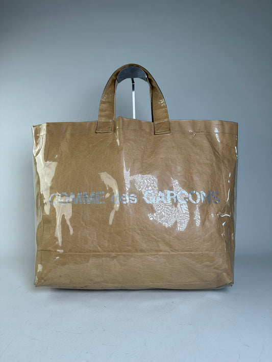 Vintage Comme Des Garcons Paper Tote Bag Tan