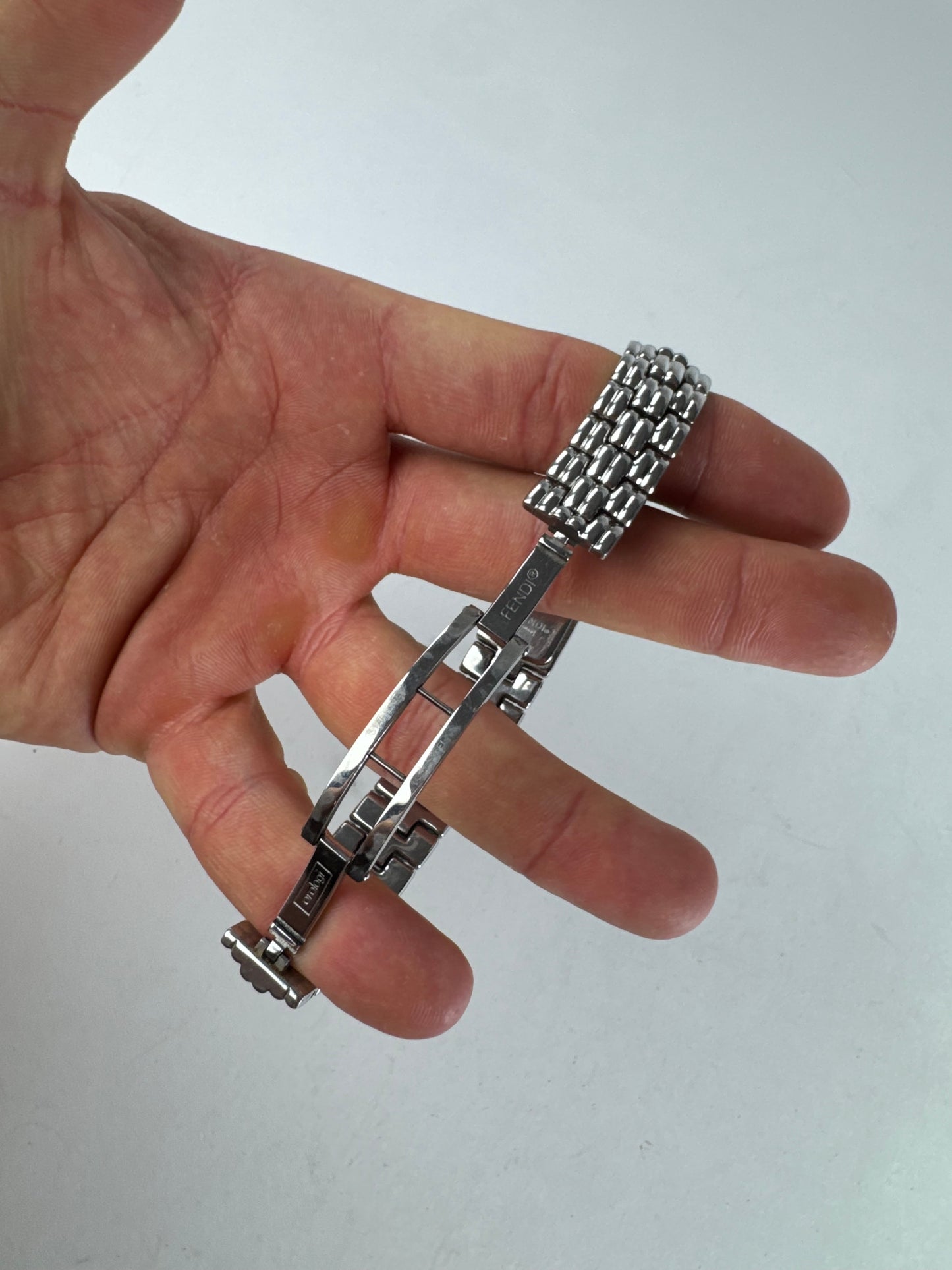 Vintage Fendi Quartz steel Watch Silver