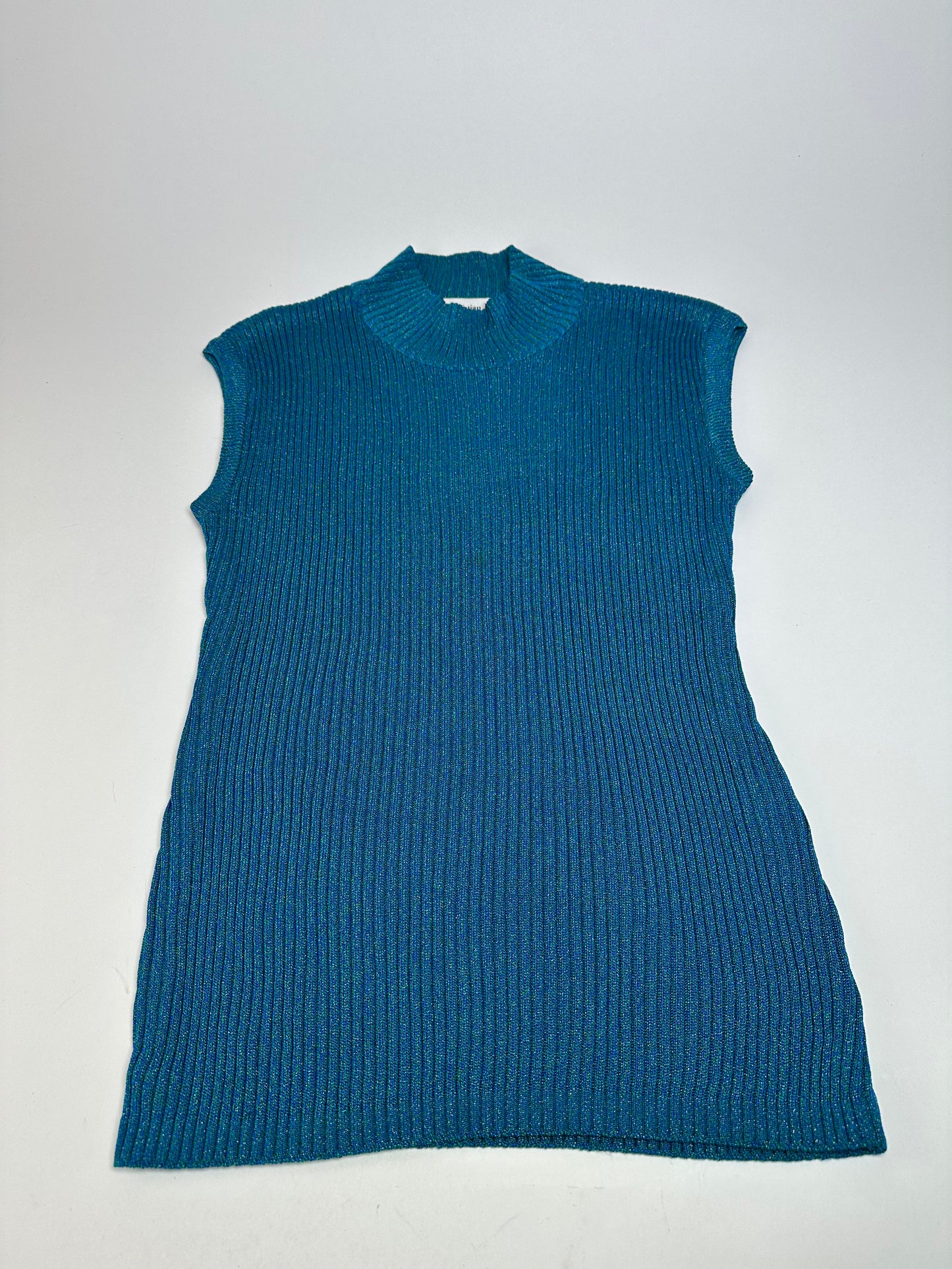 Vintage Turtleneck Dior Wool Top Blue Green L