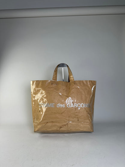 Vintage Comme Des Garcons Paper Tote Bag Tan
