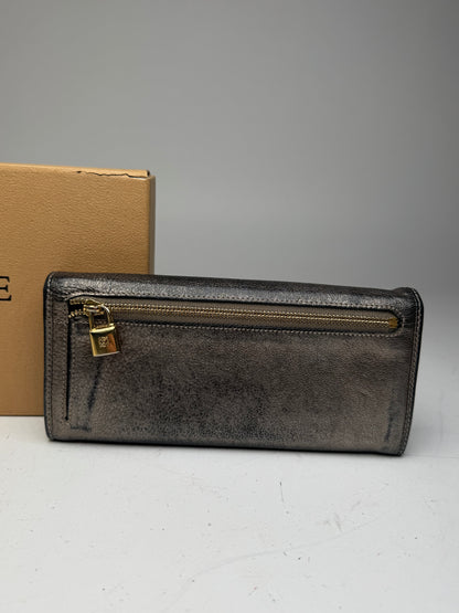 Vintage Loewe Madrid Leather Wallet Anthracite