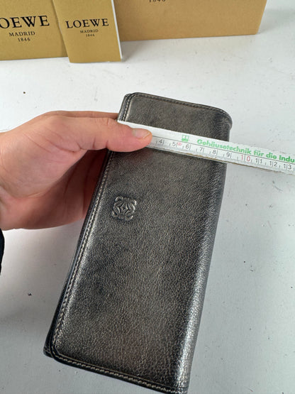 Vintage Loewe Madrid Leather Wallet Anthracite