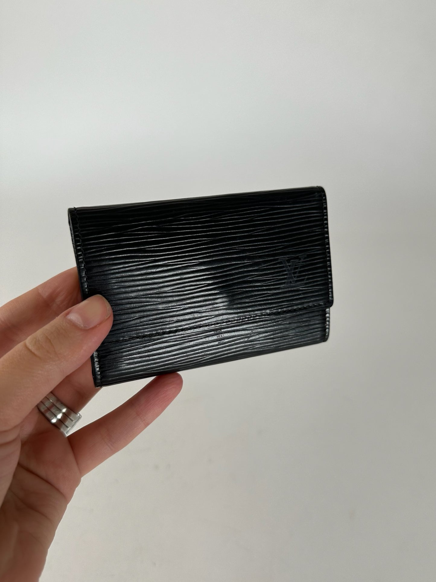 Vintage Louis Vuitton EPI Leather Key Holder Black