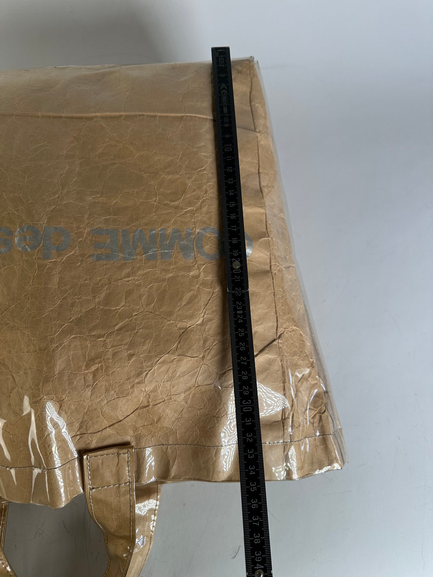Vintage Comme Des Garcons Paper Tote Bag Tan