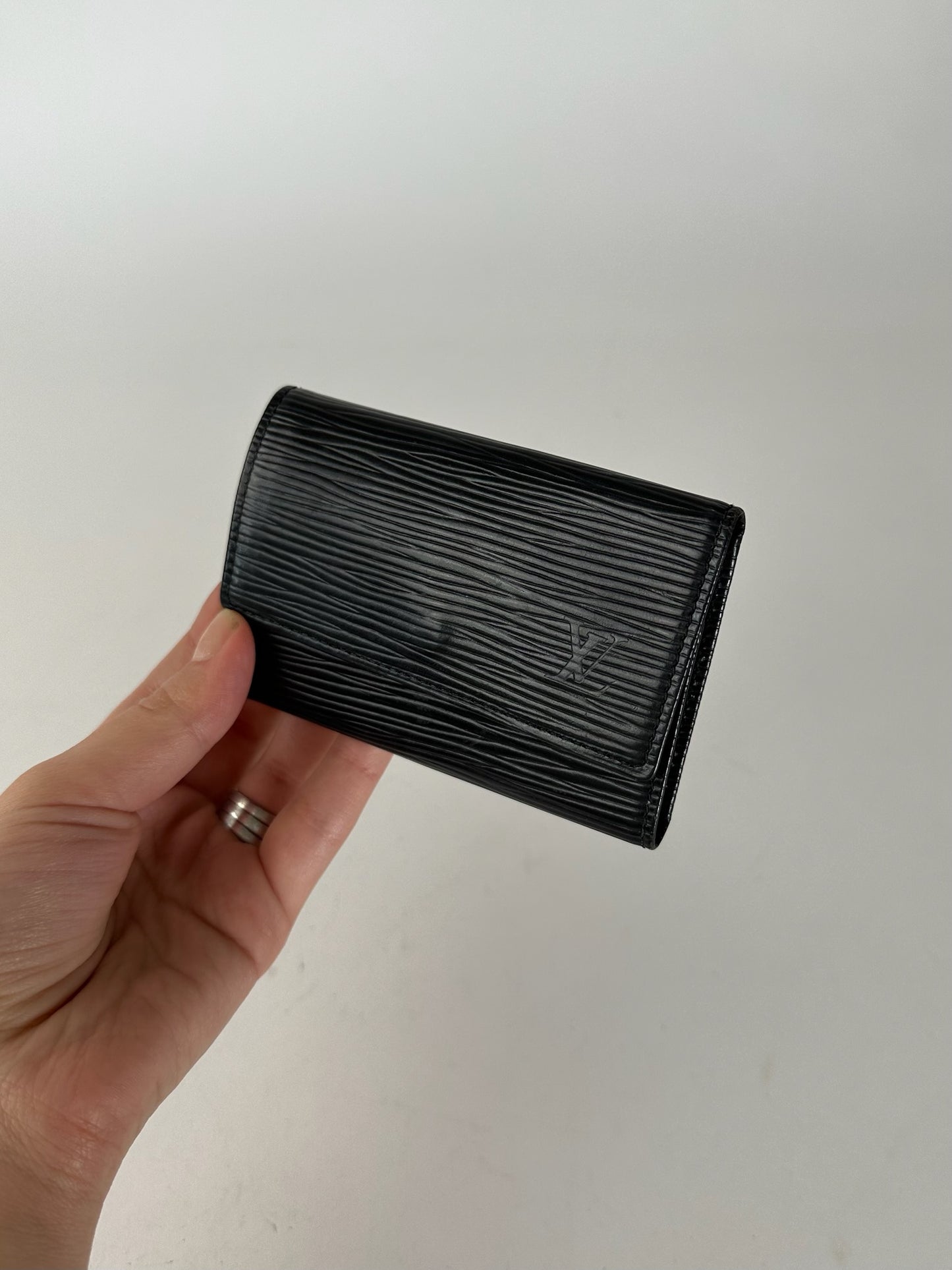 Vintage Louis Vuitton EPI Leather Key Holder Black