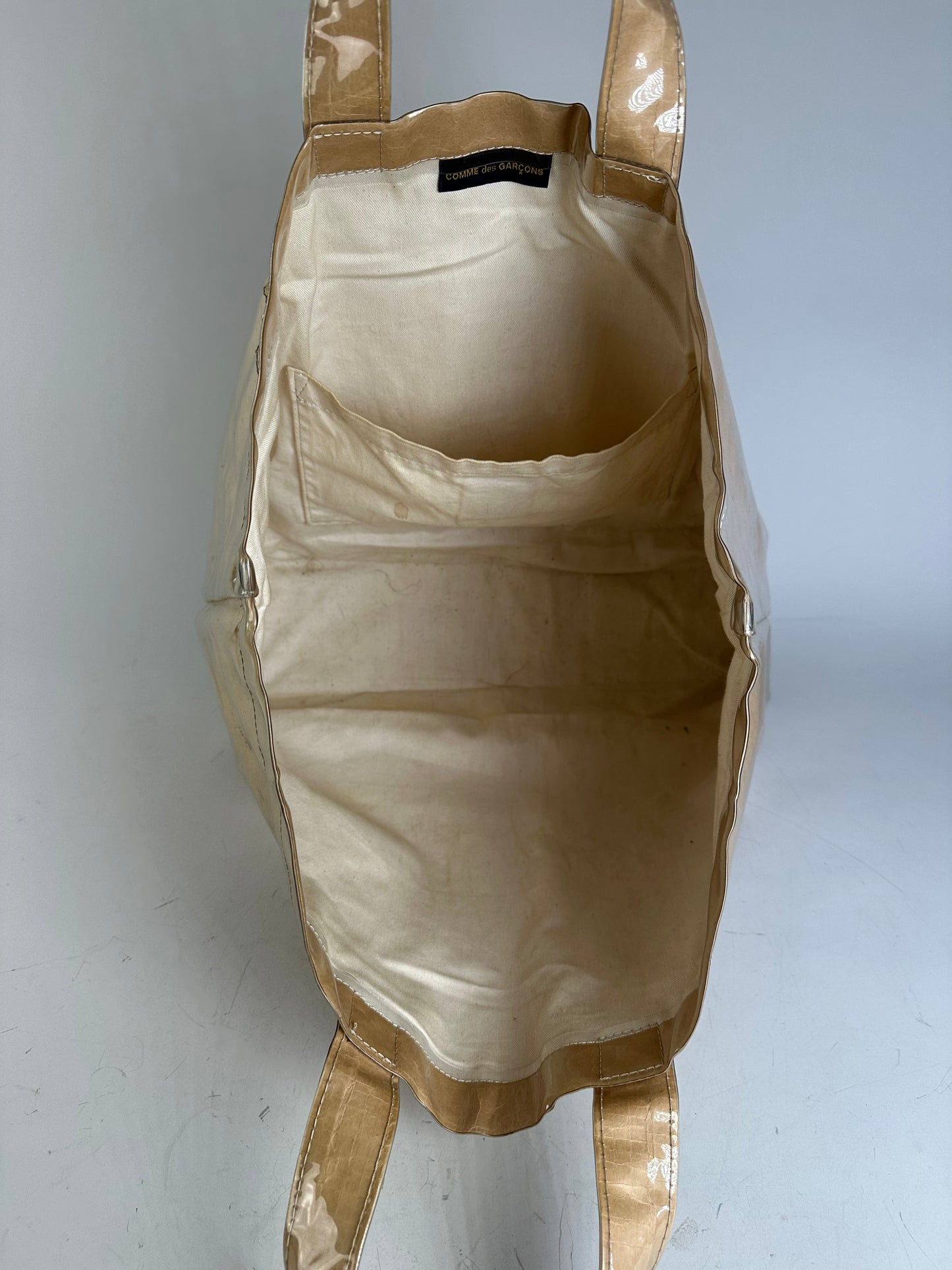 Vintage Comme Des Garcons Paper Tote Bag Tan