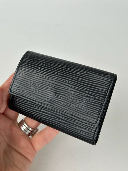 Vintage Louis Vuitton EPI Leather Key Holder Black