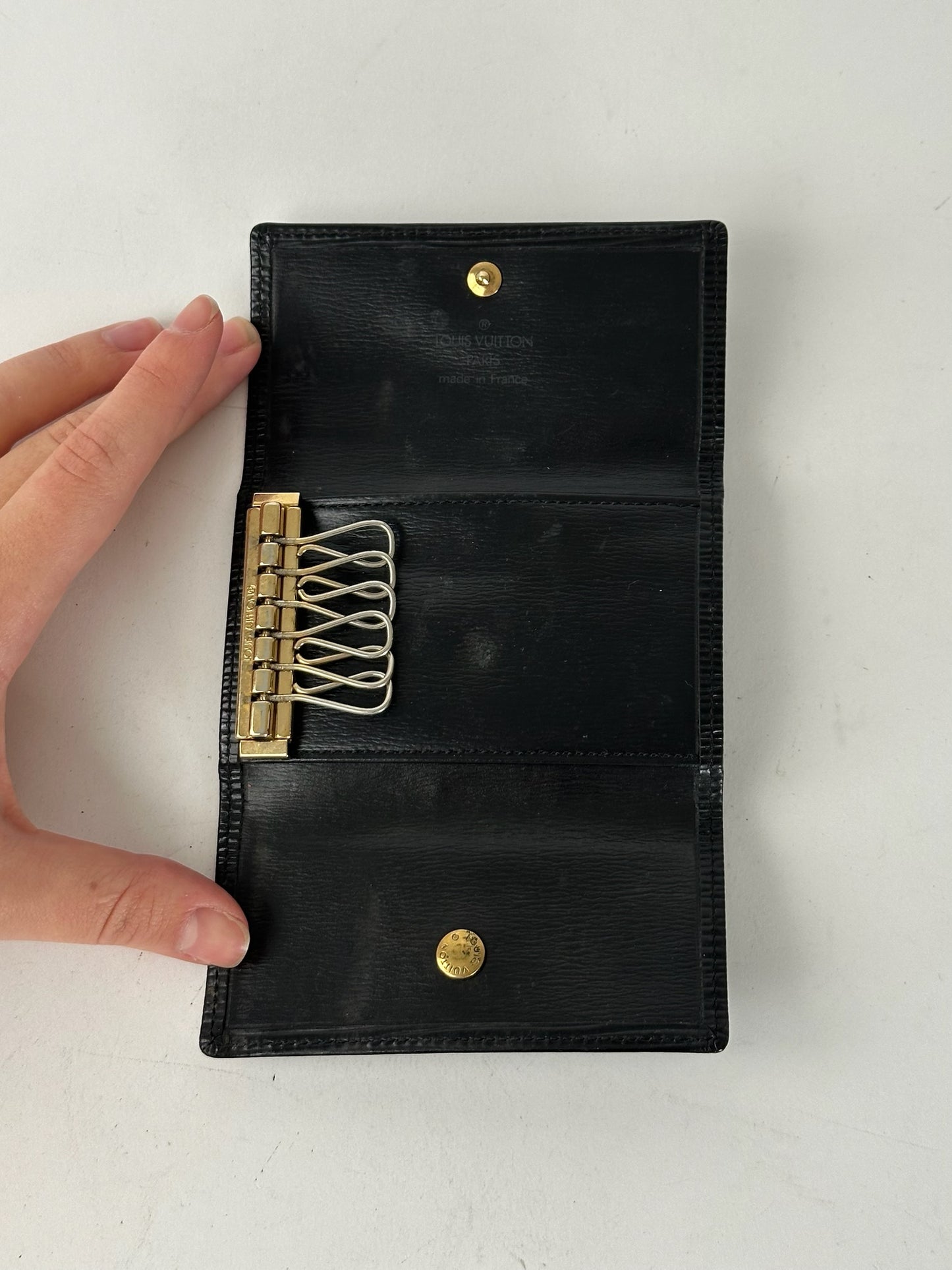 Vintage Louis Vuitton EPI Leather Key Holder Black