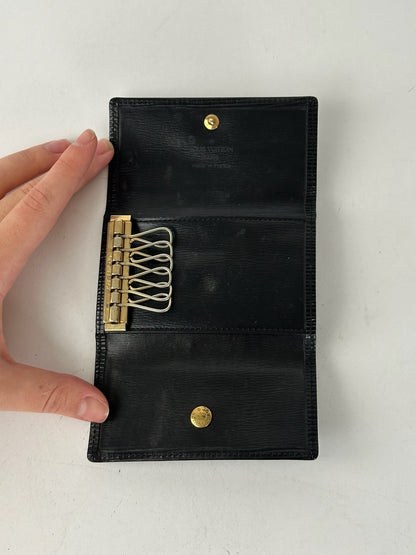 Vintage Louis Vuitton EPI Leather Key Holder Black