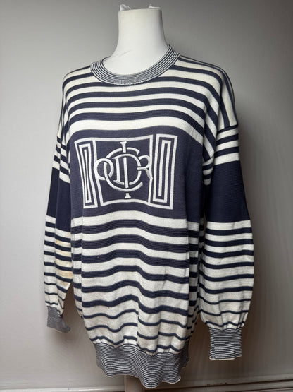 Vintage Dior Abstract Men’s Sweater Black White M