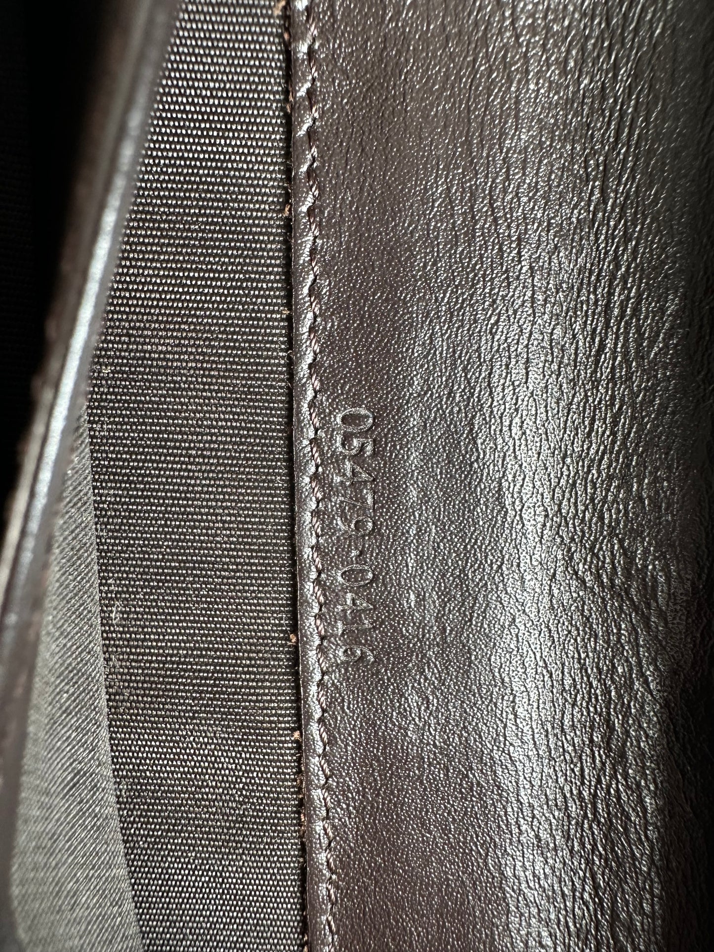 Vintage Gucci Monogram Long Jackie Wallet Beige Brown