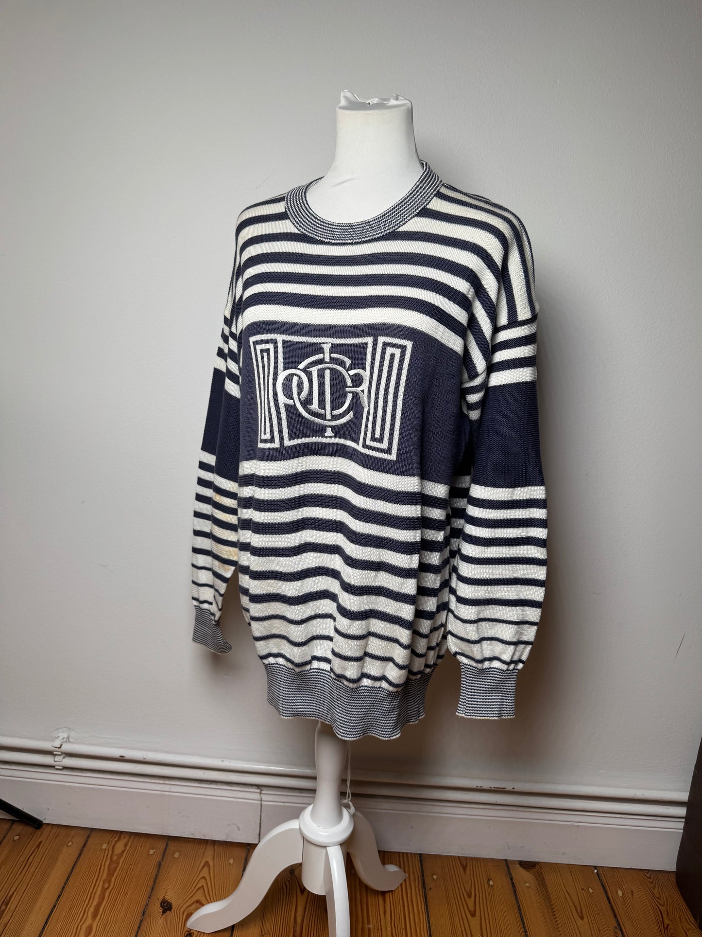 Vintage Dior Abstract Men’s Sweater Black White M