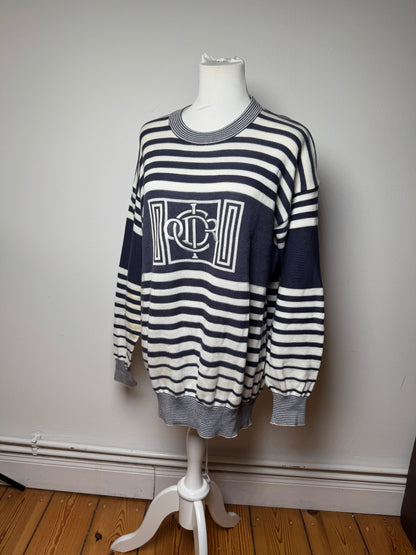 Vintage Dior Abstract Men’s Sweater Black White M