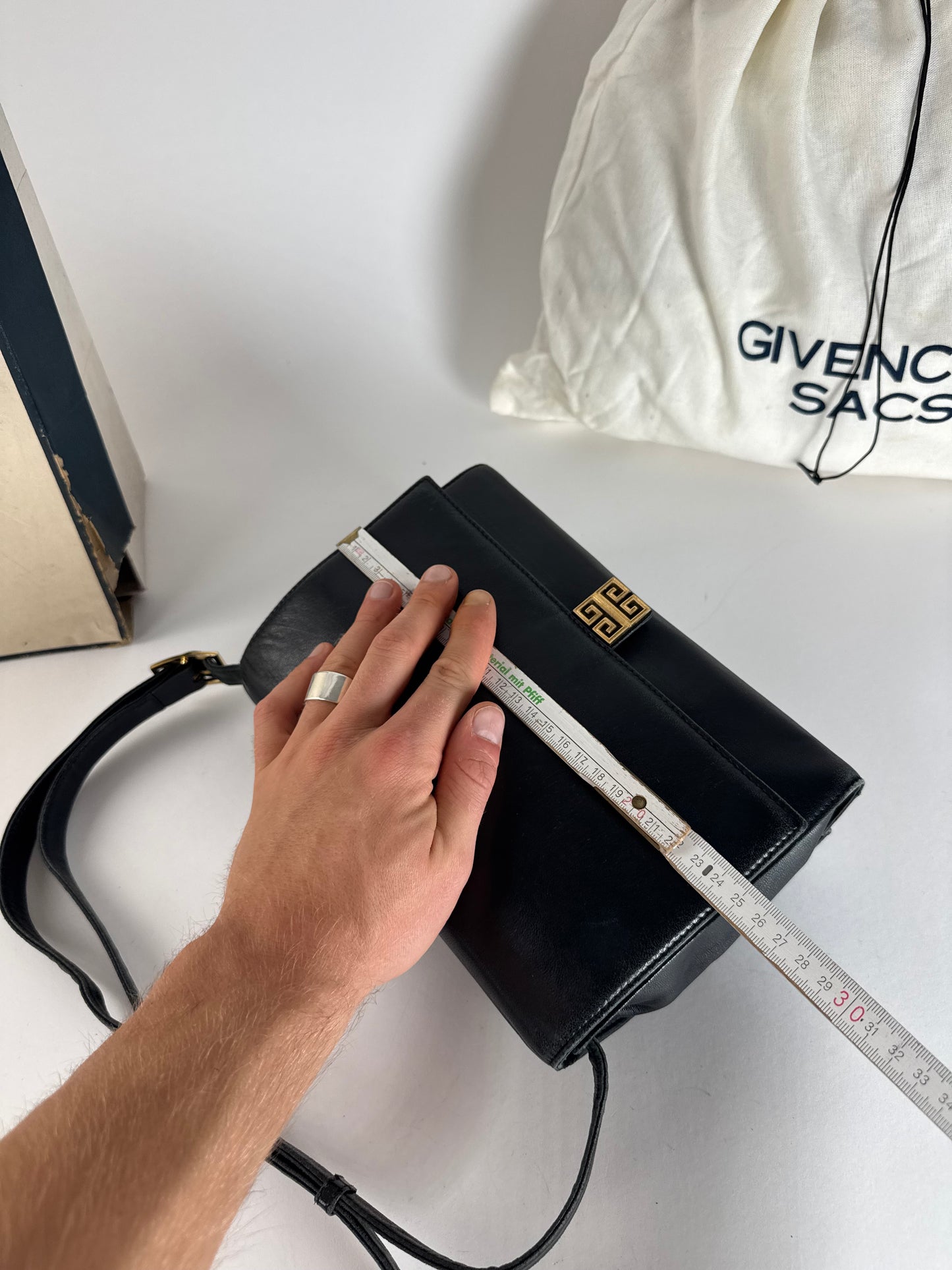 Vintage Givenchy Multiway Leather Bag Black