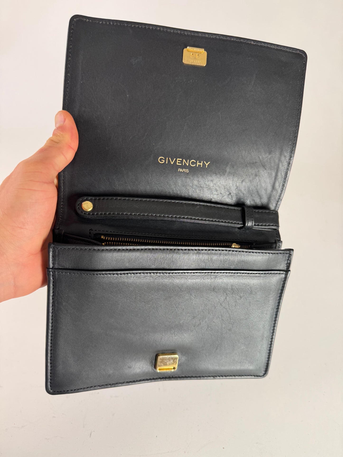 Vintage  Givenchy Leather Clutch black