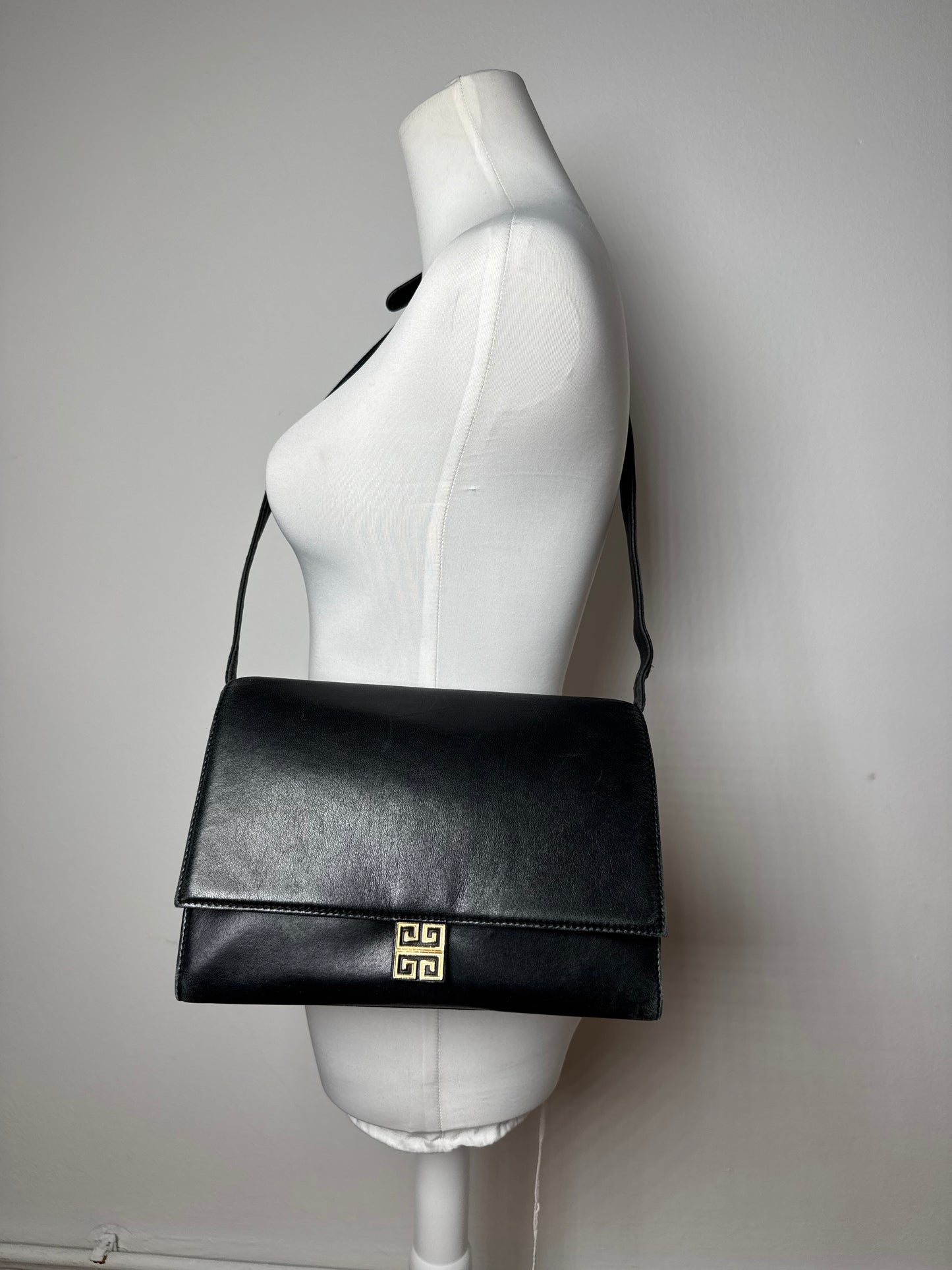 Vintage Givenchy Multiway Leather Bag Black