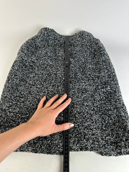 Vintage Yves Saint Laurent Wool Blend Dress Black White XS