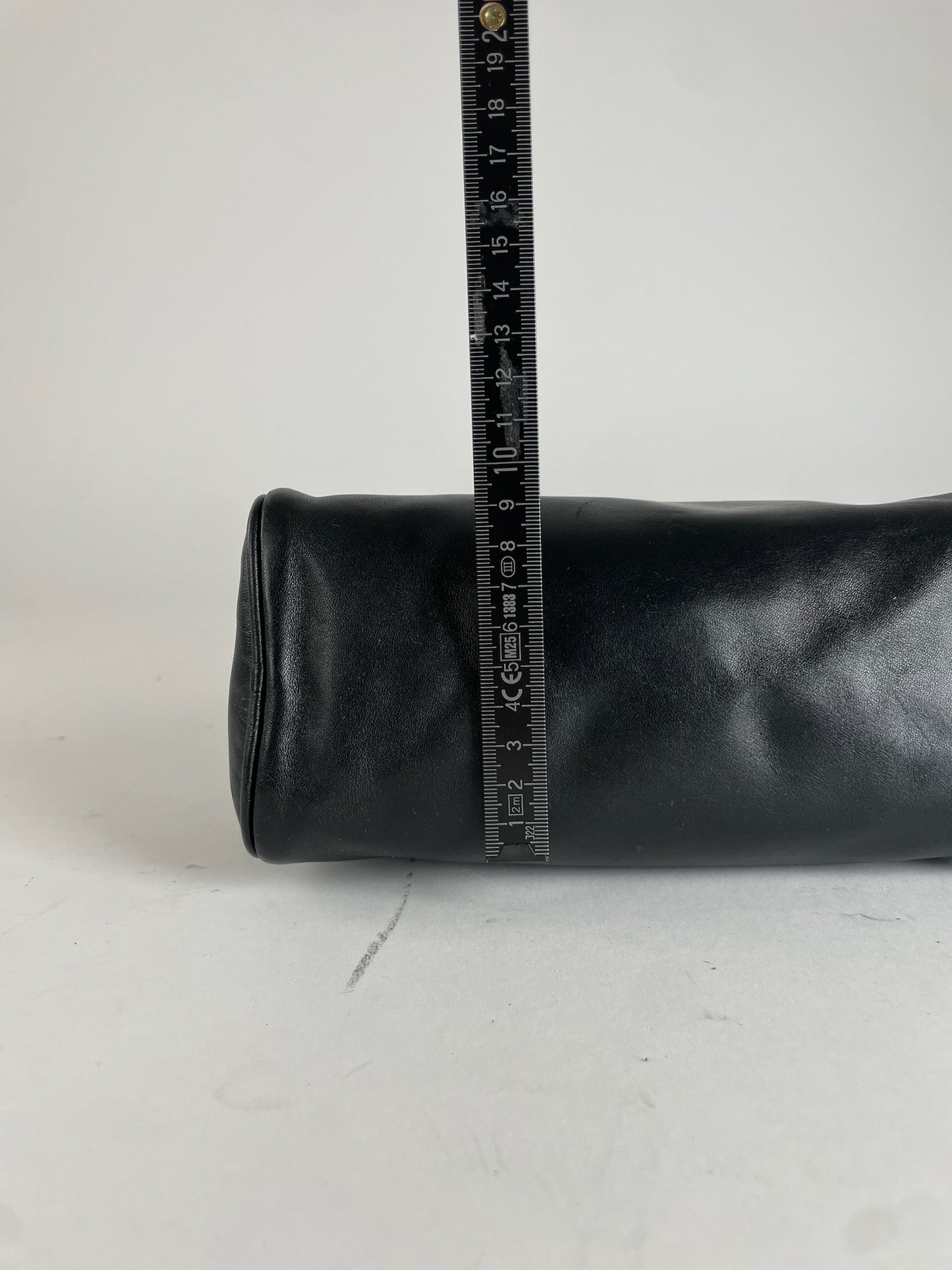 Vintage Loewe Madrid Anagram Leather Clutch Black