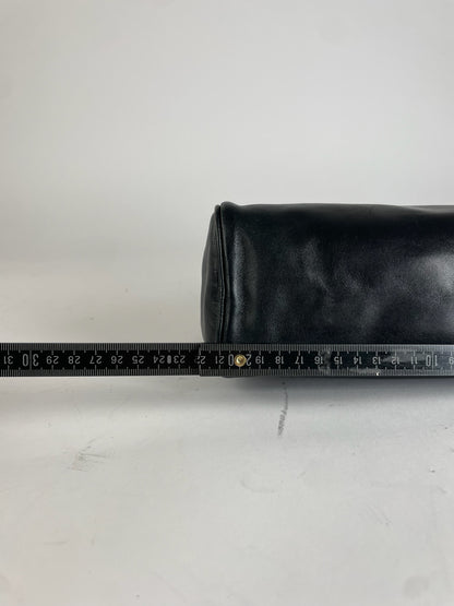 Vintage Loewe Madrid Anagram Leather Clutch Black