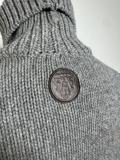 Vintage Gucci Wool Poncho Grey M