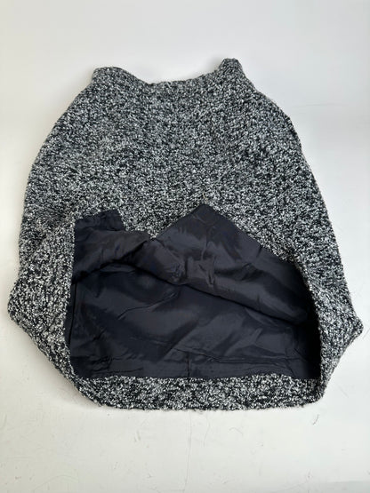 Vintage Yves Saint Laurent Wool Blend Dress Black White XS