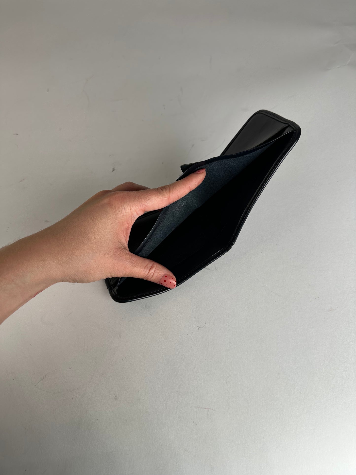 Vintage Dior Oblique Monogram Wallet Beige Navy