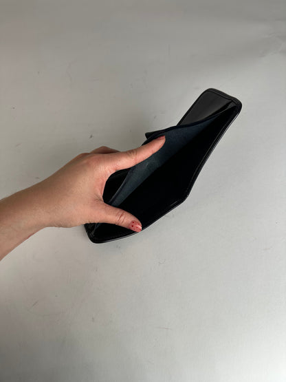 Vintage Dior Oblique Monogram Wallet Beige Navy